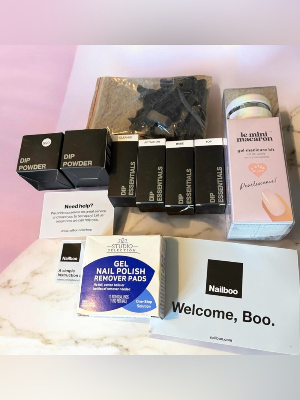Nailboo Gel Manicure Kit with Dip Powder Essentials & Accessories
